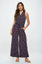 Wide Leg Sleeveless Jumpsuit