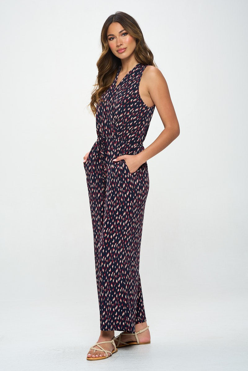 Wide Leg Sleeveless Jumpsuit