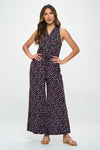 Wide Leg Sleeveless Jumpsuit