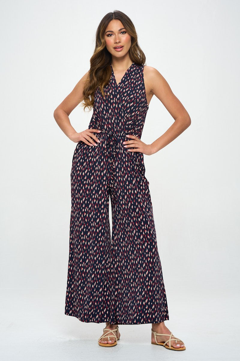 Wide Leg Sleeveless Jumpsuit