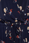 Sleeveless Knit Floral Print Jumpsuit