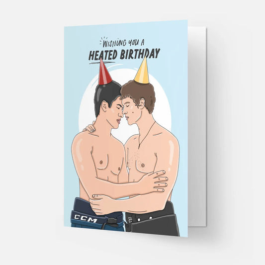 "Wishing You a Heated Birthday" Birthday Card