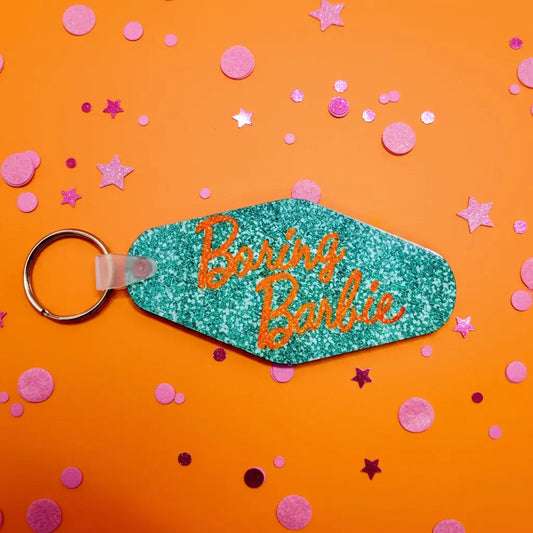 "Boring Barbie" Motel Style Keychain | Taylor Swift The Life of a Showgirl