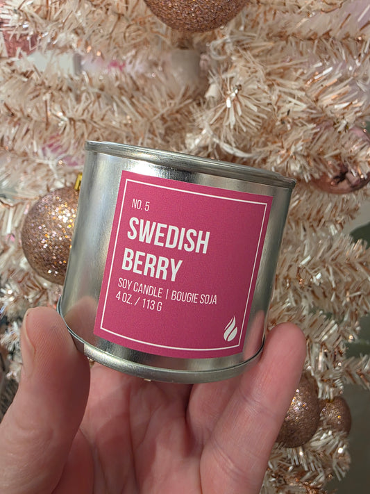 *Canadian Brand* The Company Flare | No. 5 Swedish Berry Soy Candle (4oz - Small)