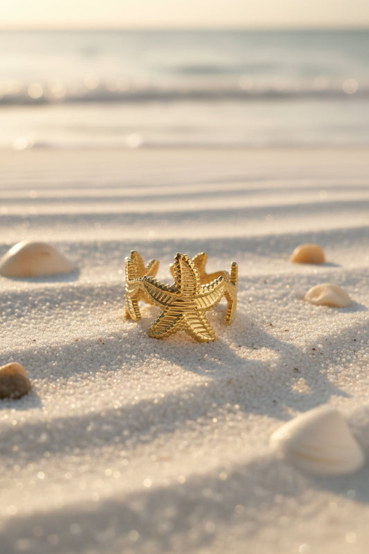 Stainless Steel Starfish Ring