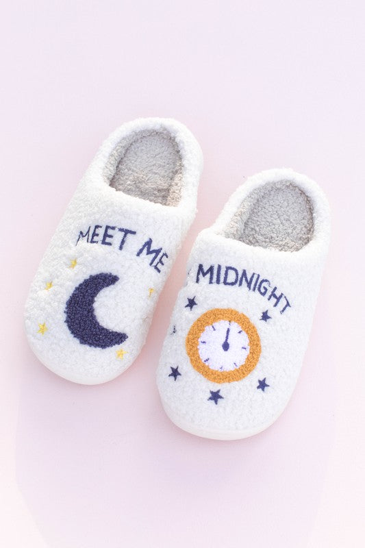 "Meet Me at Midnight" Slippers