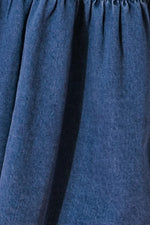 Short Sleeve Denim Dress (Plus Size)
