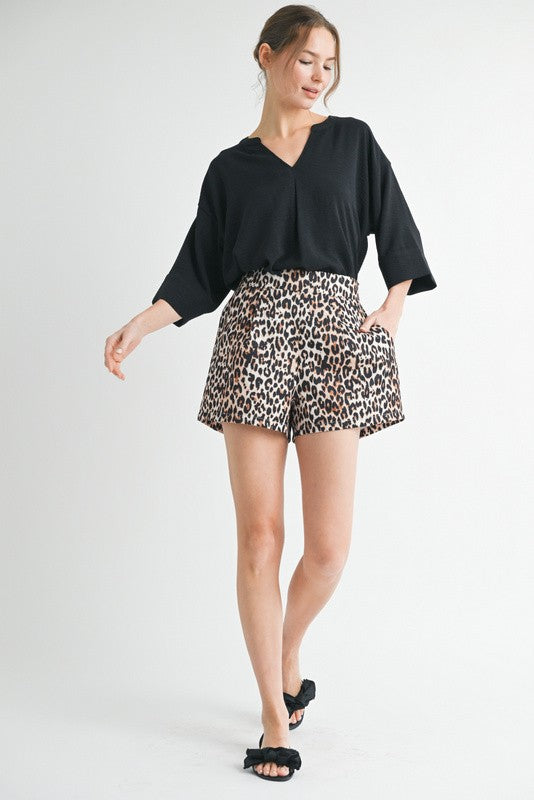 Leopard Print Shorts