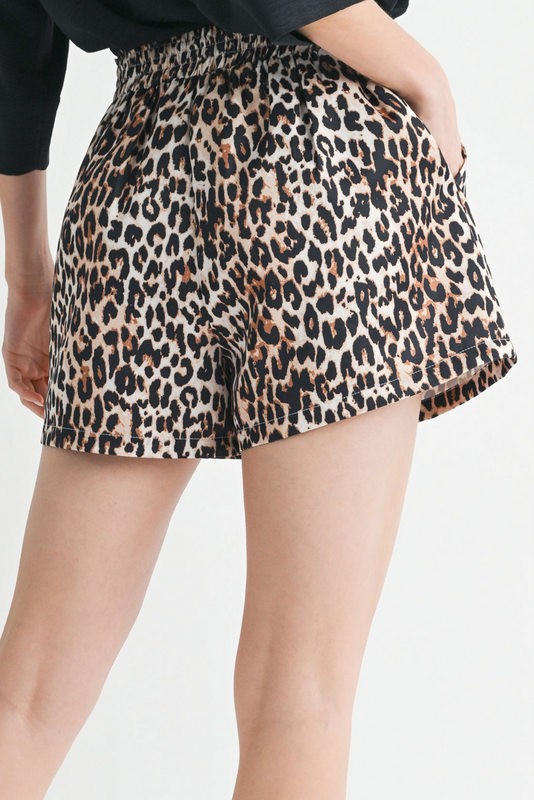 Leopard Print Shorts