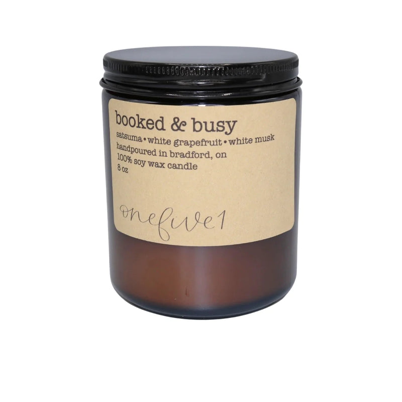 "Booked & Busy" 8oz Soy Candle