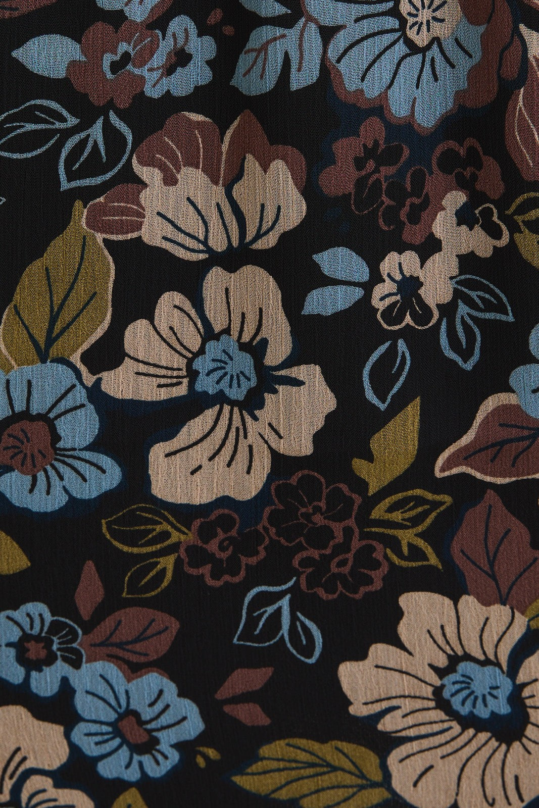 3/4 Ruched Sleeve Floral Print Dress (Plus Size)