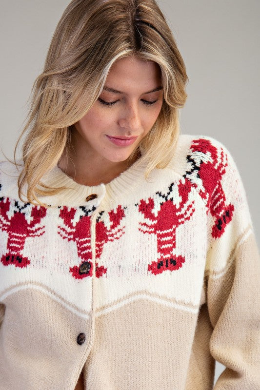Lobster Knit Cardigan