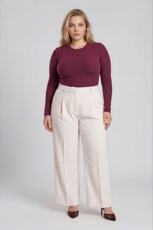 Round Neck Long Sleeve Bodysuit (XL - XXXL)