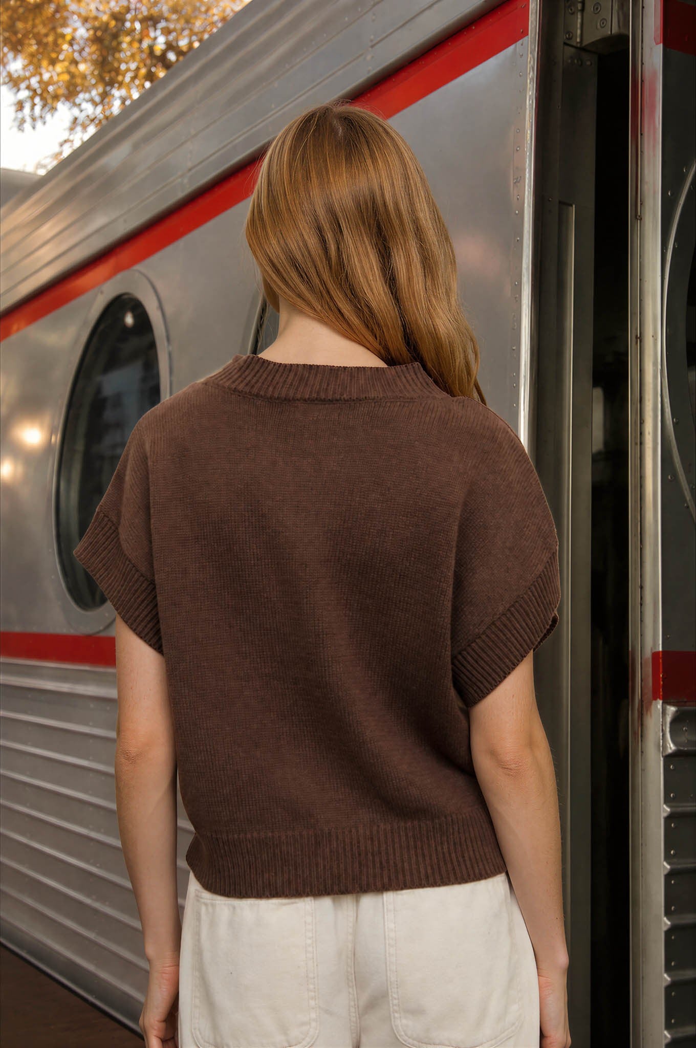 Teddy Bear Short Sleeve Sweater