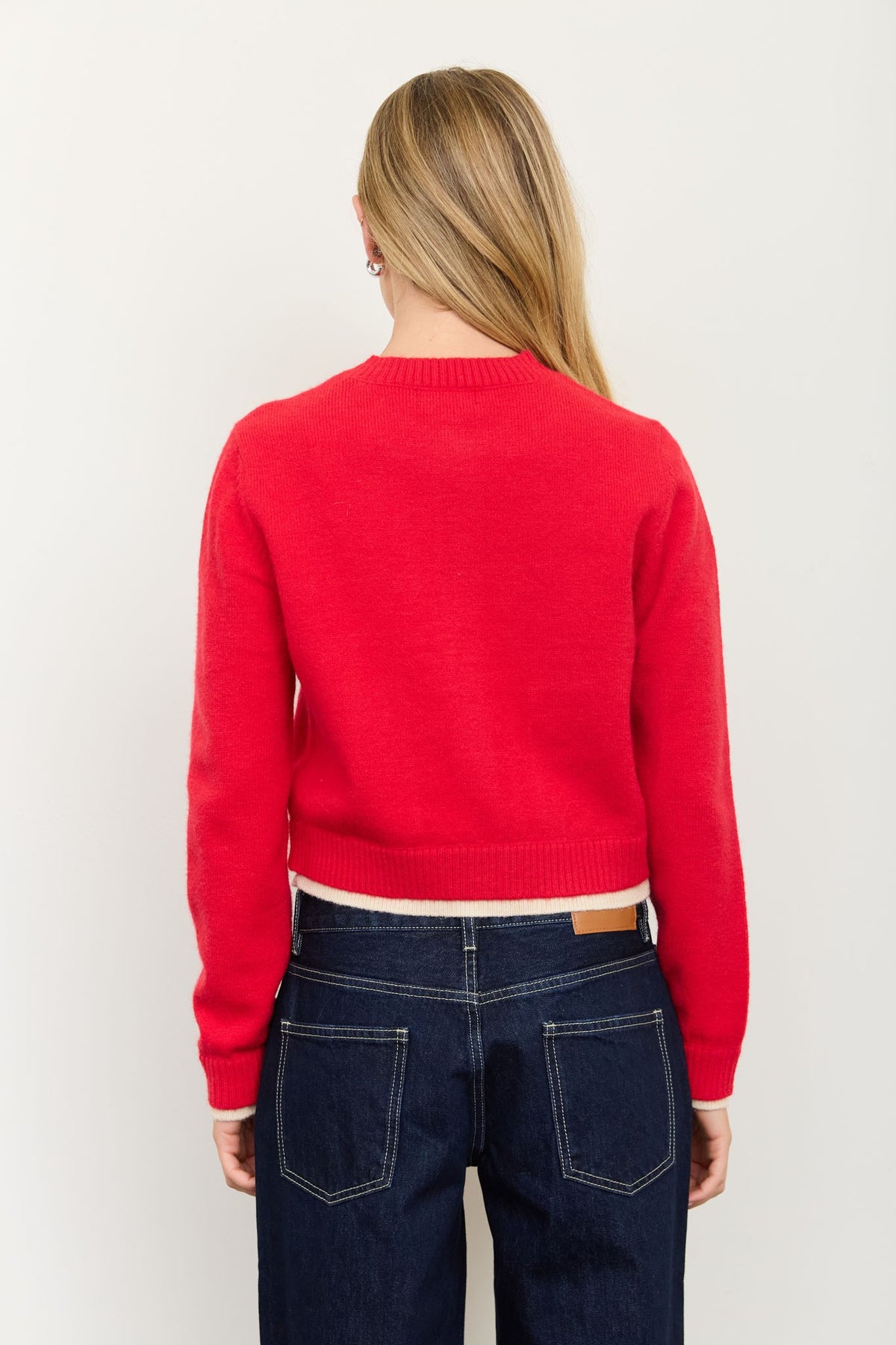 Contrast Pocket Long Sleeve Cardigan