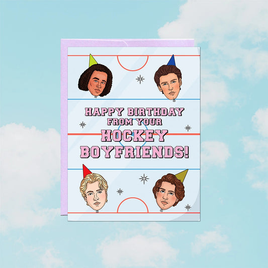 *Canadian Brand* | "Happy Birthday From your Hockey Boyfriends!" Birthday Card