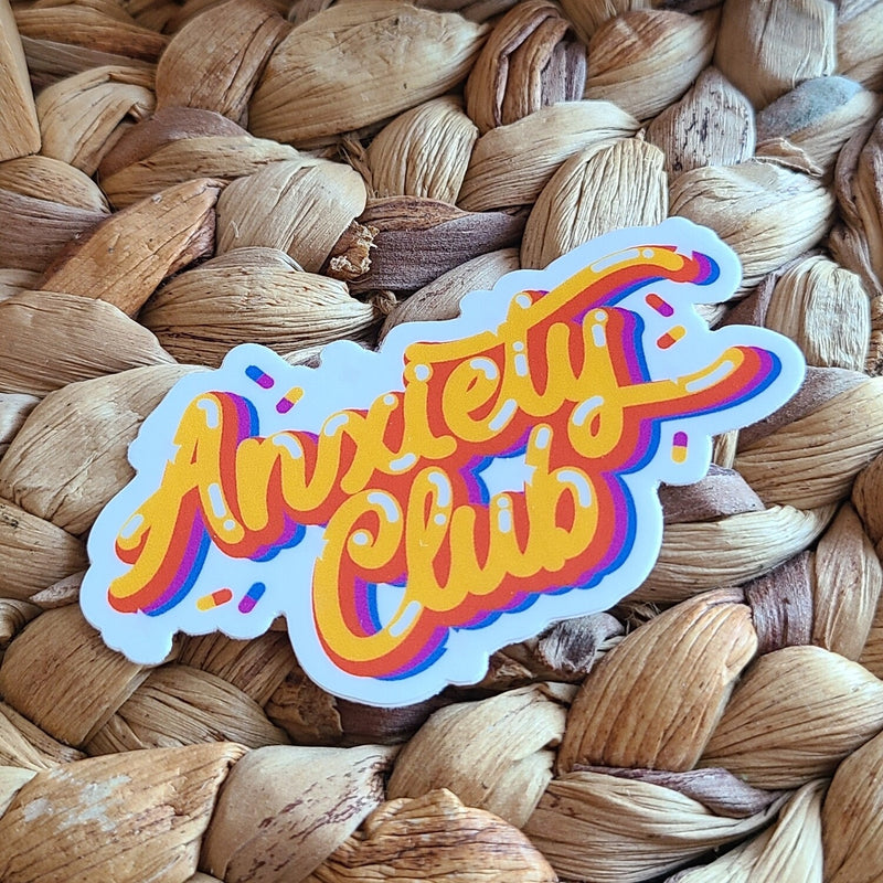 eleven. || "Anxiety Club" Sticker