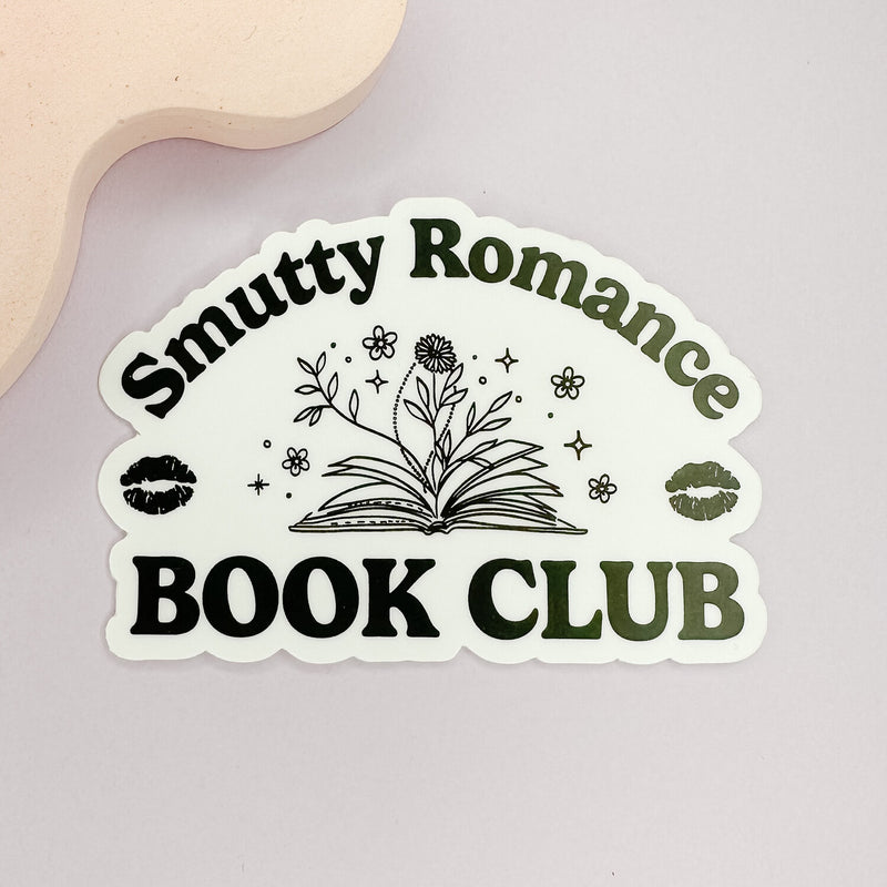 eleven. || "Smutty Romance Book Club" Sticker