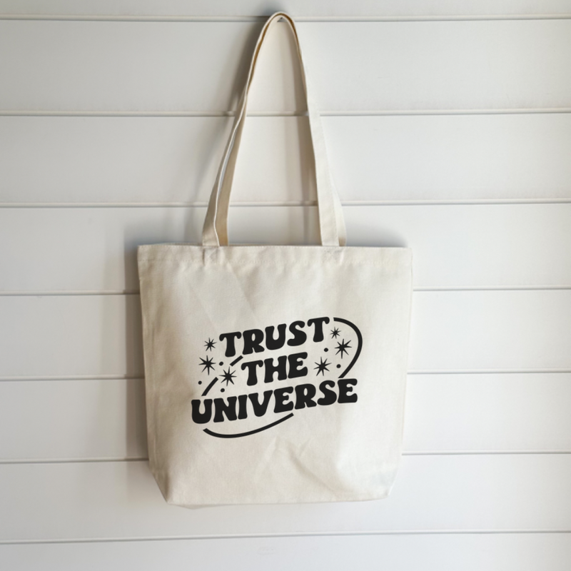eleven. || "Trust The Universe" Canvas Tote Bag