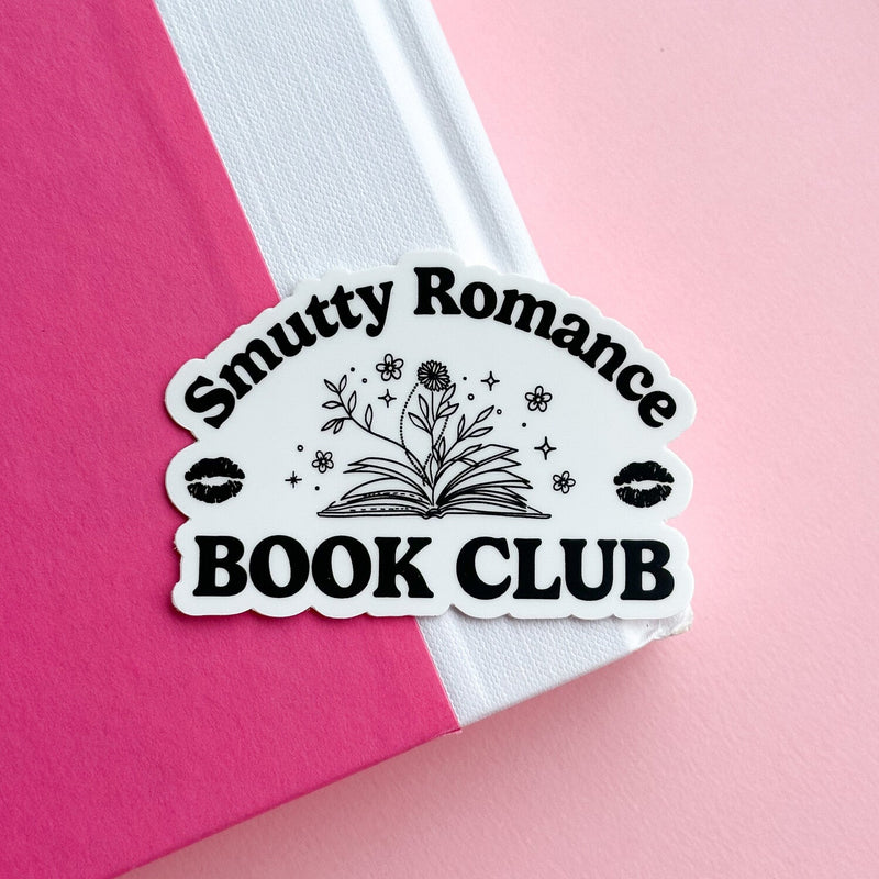 eleven. || "Smutty Romance Book Club" Vinyl Sticker