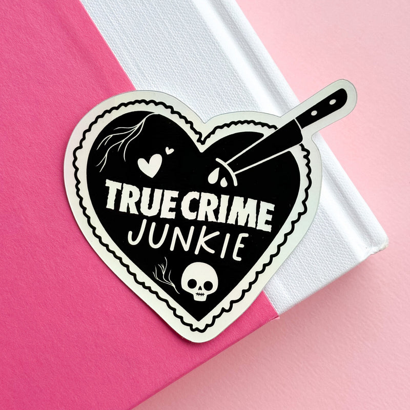 eleven. || "True Crime Junkie" Vinyl Sticker