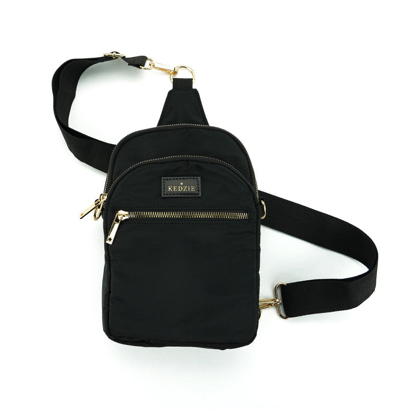 Roundtrip Convertible Sling & Crossbody Bag || Black