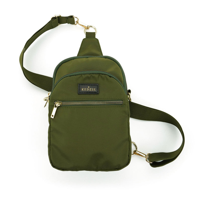 Roundtrip Convertible Sling & Crossbody Bag || Olive