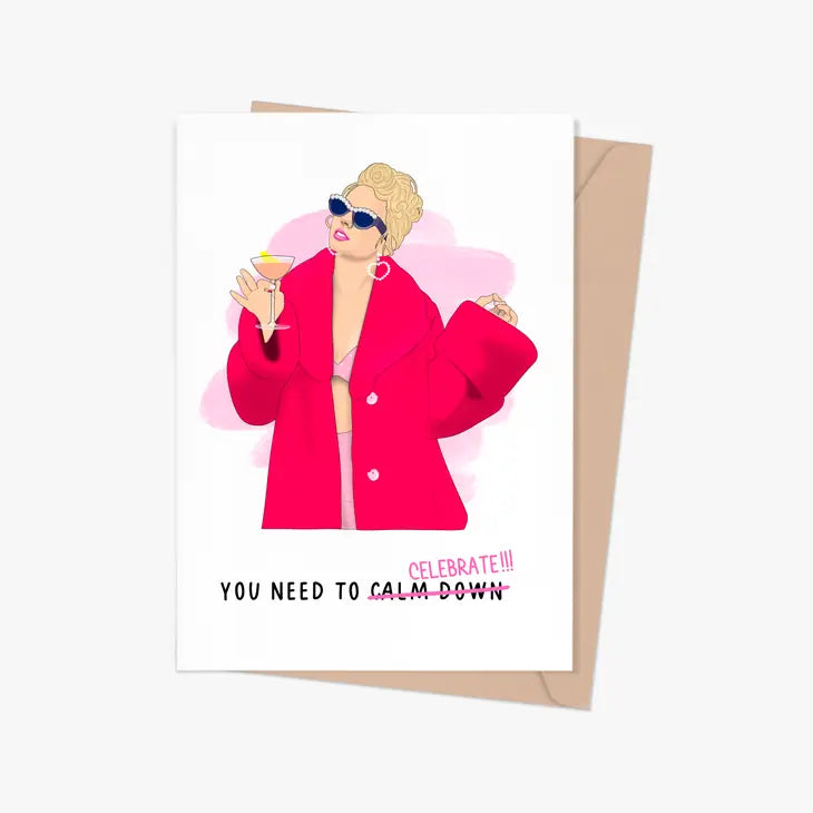 Taylor Swift || "You Need To Calm Down (Celebrate)" Birthday/Congratulations Card