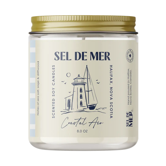 *Canadian Brand* | "Coastal Air" 8oz Soy Candle