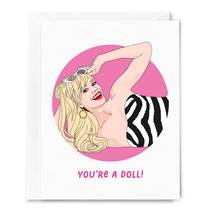 "You're a Doll!" Barbie Friendship Card