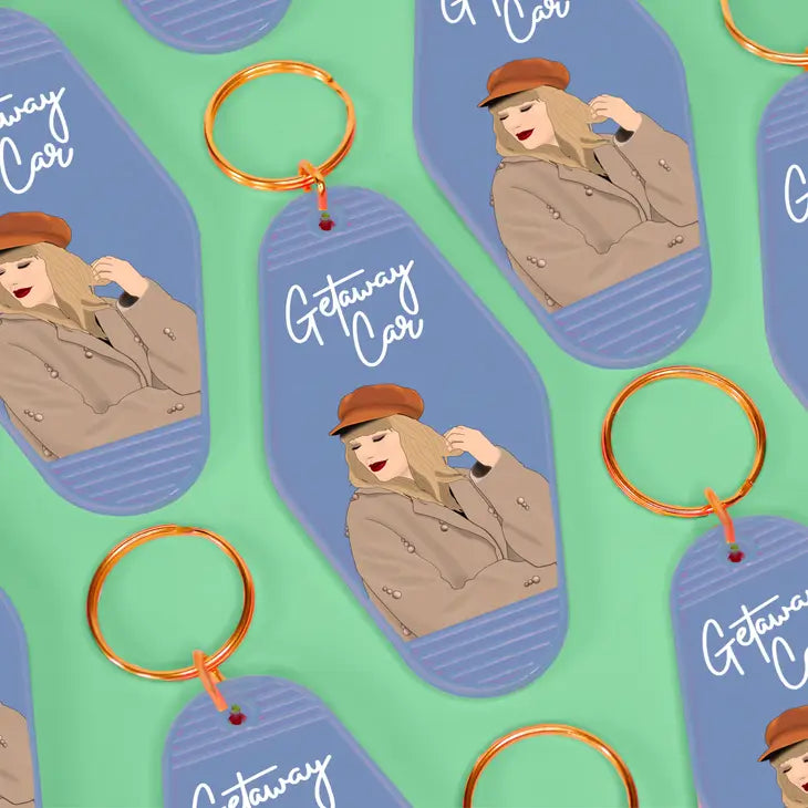 Taylor Swift || "Getaway Car" Motel Keychain