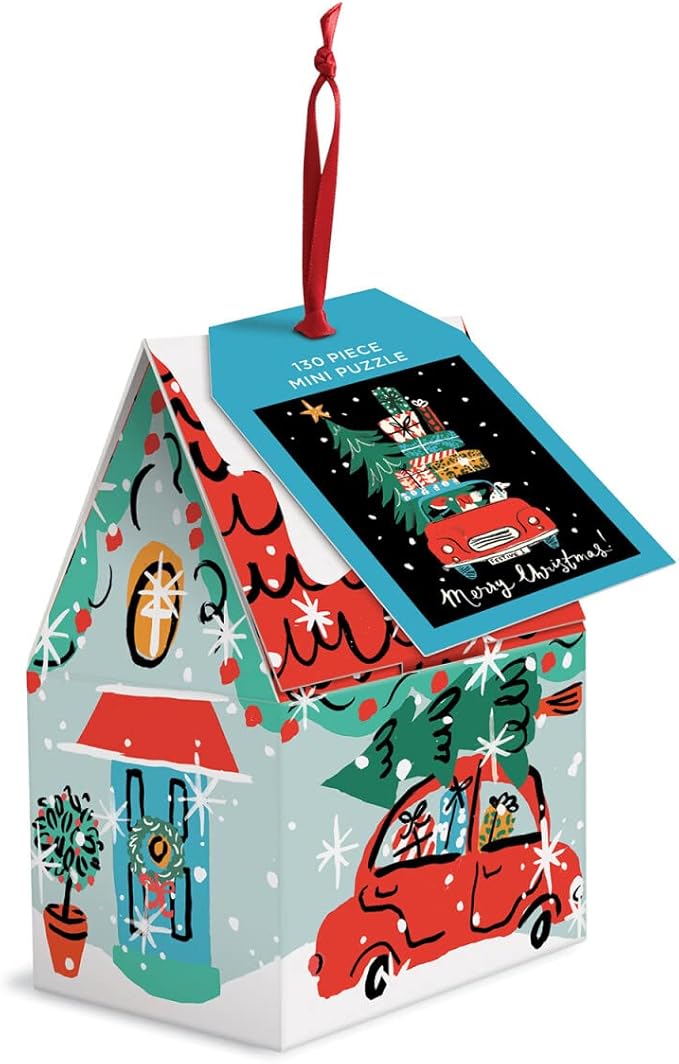 Christmas Car || 130 Piece Mini Puzzle Ornament