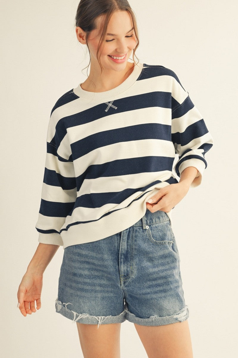 Distressed Hem Washed Denim Shorts