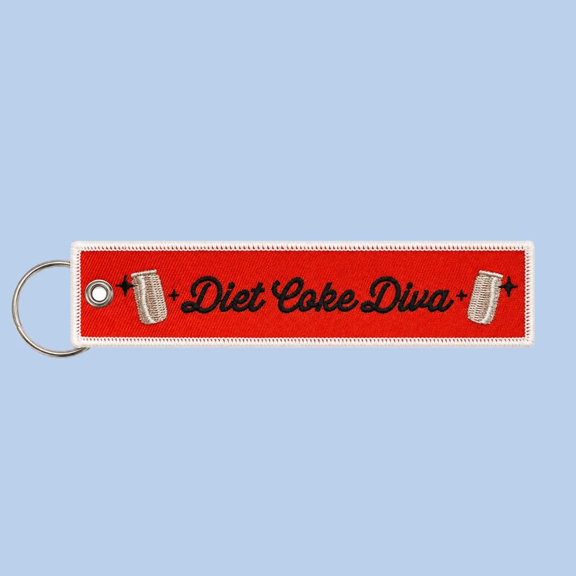 *Canadian Brand* | "Diet Coke Diva" Embroidered Key Chain