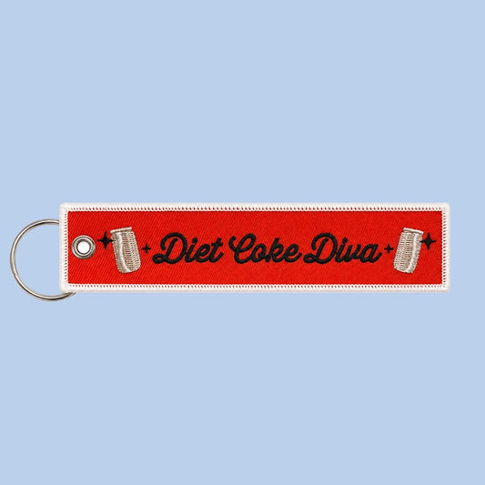 *Canadian Brand* | "Diet Coke Diva" Embroidered Key Chain