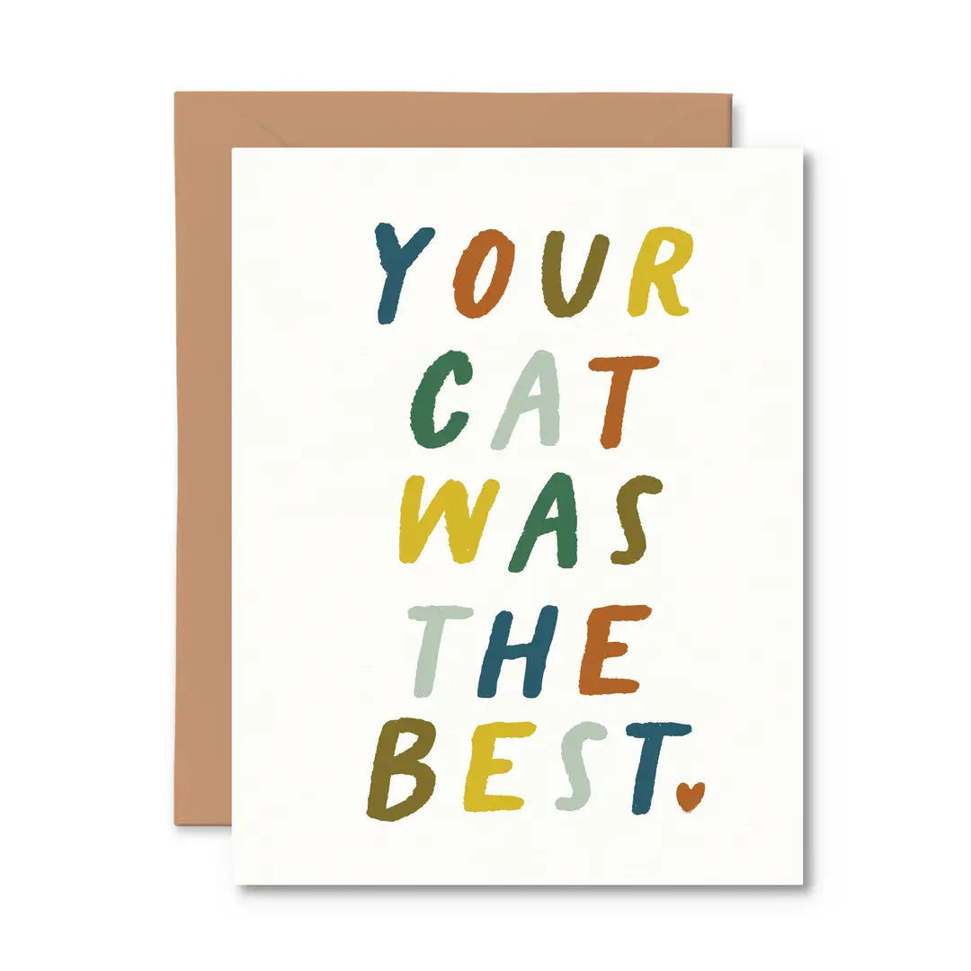 *Canadian Brand* | "Your Cat Was The Best" Pet Sympathy Card