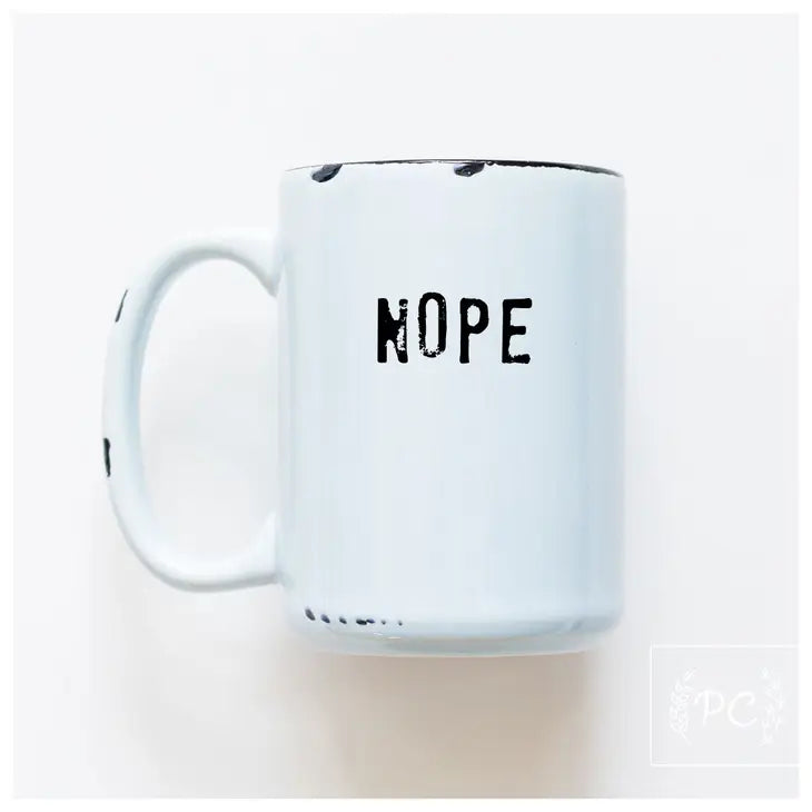 "Nope" 15oz Mug (Blue)