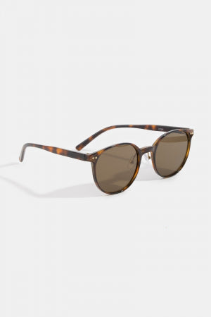 Retro Round Acetate Frame Sunglasses (4 Colors)