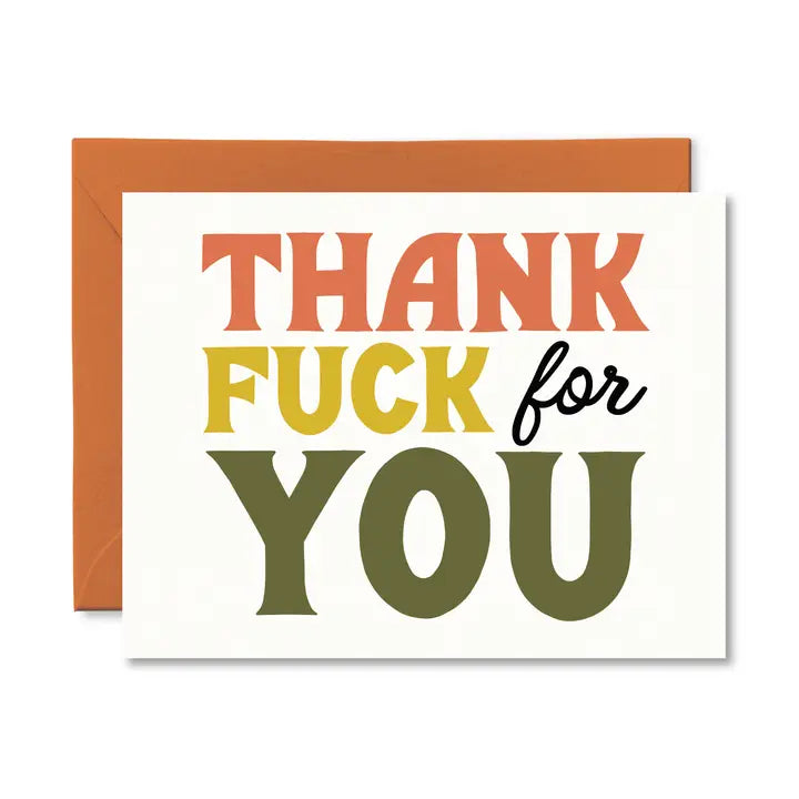 *Canadian Brand* | "Thank Fuck For You" Thank You Card