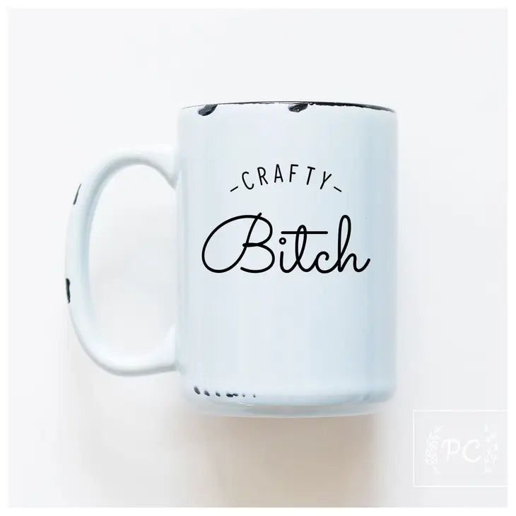 "Crafty Bitch" 15oz Mug (Blue)