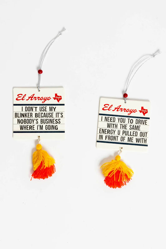 "Same Energy" Marquee Car Freshener - New Car Scent (2 Pack)