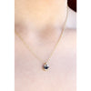 Birthstone Bottle Necklace || September (Sapphire)