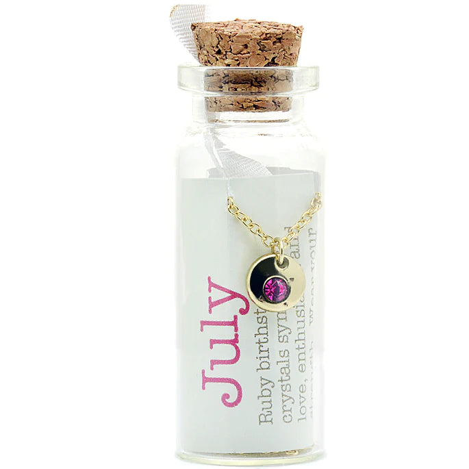 Necklace in sales a bottle