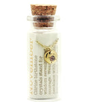 Birthstone Bottle Necklace || November (Citrine)