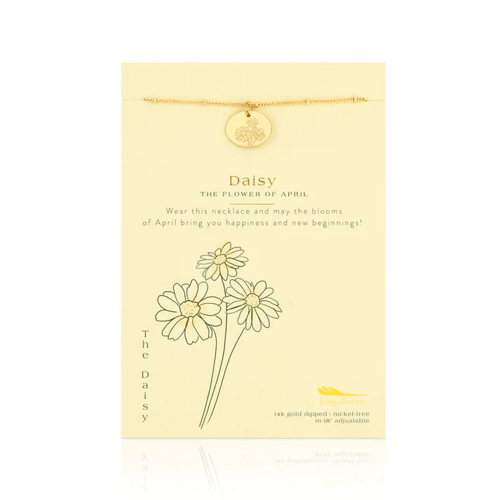 Birth Month Flower Necklace || April (Daisy)