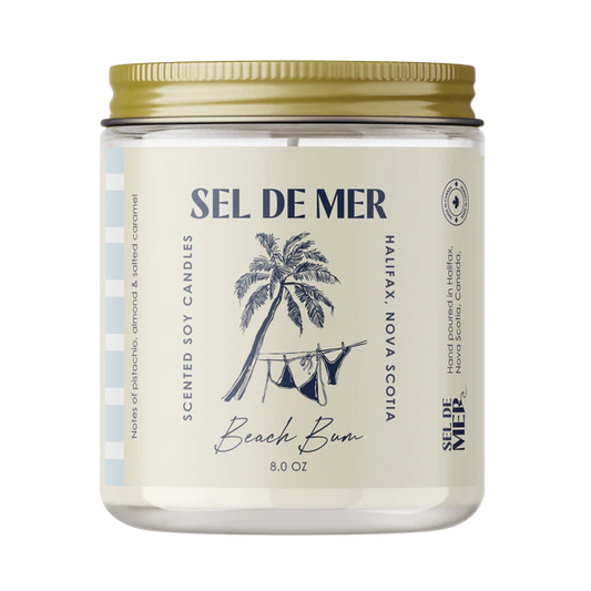 *Canadian Brand* | "Beach Bum" 8oz Soy Candle