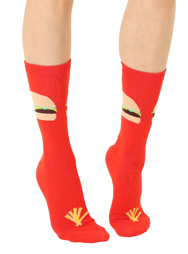 "Burger" 3D Crew Socks