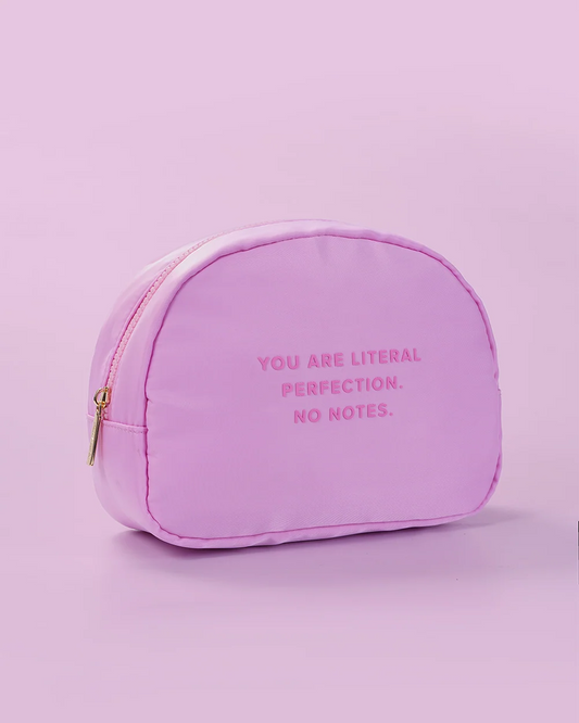 *Canadian Brand* | "You Are Literal Perfection. No Notes." Cosmetic Bag