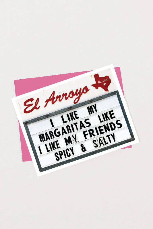 "I Like My Margaritas Like I Like My Friends" Friendship Card