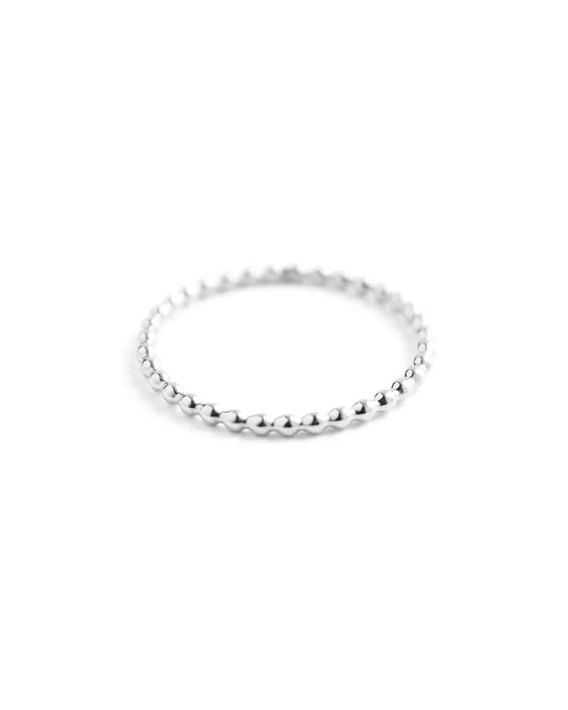PERLU | STERLING SILVER BEADED RING